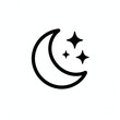 © pqrst - vector illustration of a moon and stars