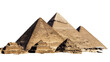 © Maria - Ancient Egyptian pyramids complex with stone blocks, isolated on transparent background