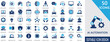 © Nagma - AI Automation solid icon set with artificial intelligence, efficiency, future, software, workflow,  productivity, robotic ,  and smart technology symbols.