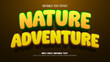 © jhonson1 - nature adventure editable text effect 3d premium vector