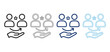 © Roksana  - Two people and star symbol above open hand representing human resources talent support.
