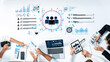 © InfiniteFlow - A dashboard for customer relationship management (CRM). The data analysis and market research help to identify a target audience and understand customer reviews and behavior. Fermion