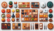 © Airin - Variety of sushi and food items.