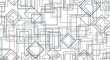 © Stikergitarku - Intricate black and white geometric pattern design.