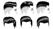© tokai - Variations of men's hairstyles and cuts.