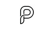 © hana - Modern abstract letter P logo design, minimalist, unique, clean, professional, vector