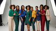 © PAK NGARI - Group of Diverse Professional Black Women Smiling in Studio Portrait