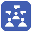 © designing ocean - Company Meeting icon style