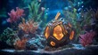 © MUHAMMAD ANIS - Glowing alien artifact resting on seabed with coral