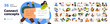 © Good Studio - Communication, connect concepts set. Icons of people texting, sending messages, emails. Digital chat, conversation, group discussion on internet. Flat vector illustrations isolated on white background