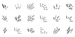 © ZenVectors - Set of hand drawn manga style comic book effect icons and action lines for expressive graphic design