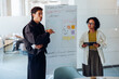 © Júlia Amaral - Two designers plan user interface on whiteboard