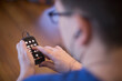 © Connect Images - Man with Visual Impairment using his technology to communicate