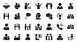 © Shela - Business and people icons depicting collaboration and communication.
