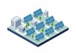 © mbak - Modern Cityscape with Solar Panels and Buildings.
