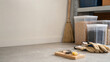 © Preeyanuch - Hantavirus rodent mouse trap pest control prevention home storage hantavirus alert with mouse trap concrete floor near food storage bin and broom