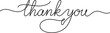 © Mostakim72 - Thank you handwritten inscription hand lettering calligraphy text for greeting cards, wedding invitations, posters, banners