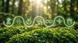 © Pinit - Environmental sustainability and net zero concept with circular icons for clean energy and carbon reduction.