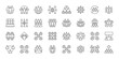© Bezvershenko - Crowd of People icons in line design. crowd, people, group, community, audience, users, population on white background vector. Crowd of People editable stroke icons.