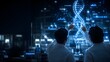 © Anseela - Scientists Analyzing Holographic DNA Data in Futuristic Genomics Laboratory Banner 2026 4k