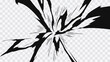 © Oleg - Dynamic anime impact burst with sharp energy streaks and explosive manga style motion effect. Abstract comic attack background with powerful shockwave lines isolated on transparent background.
