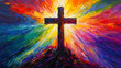 © Jason Yoder - Radiant Cross Abstract Painting