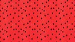 © Gennyson Marinho - Vibrant seamless pattern featuring red watermelon texture with black seeds for creative design projects