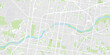 © Shamal - City map illustration with light green parks and winding blue rivers detailed vector design aerial