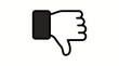 © Sabira - Thumbs down icon.Black.
