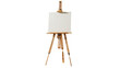© darietta - Wooden artist easel with blank canvas