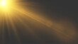 © LILIIA SMIRNOVA - Golden Sun Light Rays with Warm Bokeh Effect from Top Left Corner
