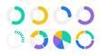 © Andrei - Colorful circular charts and loading indicators set
