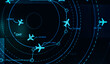 © teerapon - Modern Air Traffic Control Radar Screen with Aviation Flight Tracking Interface