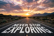 © BlackBridge Media - Never Stop Exploring Desert Highway Sunset