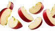 © Julia - Red apple slices with white flesh and seeds