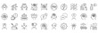 © tareq - Mental health and stress management line icon collection for business and lifestyle