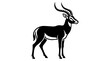 © Abdul - Black silhouette of an antelope with horns