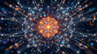 © RIMON - Network connection visualization with glowing nodes and lines