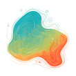 © heno - Abstract contour map illustration with vibrant colors