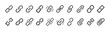 © Виталий Опришко - URL and webpage link icon set with editable stroke outline internet navigation symbols
