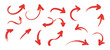 © Alamin by vision 2 - Brush stroke arrow vector set, hand drawn curved arrows marker style collection for direction flow infographic and design elements