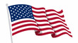 © Dion - Waving United States of America flag on flag pole.