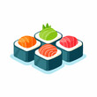 © kartinimaryono6414 - Illustration of Four Sushi Rolls