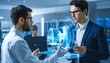 © akun - Two scientists analyzing data in laboratory.