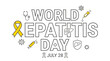 © Dollarbi - World Hepatitis Day Awareness Design with Icons