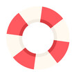 © Rio - Flat lifebuoy icon representing water safety and rescue equipment for beaches and pools.