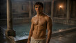 © tee_ra - Shirtless Ancient Roman Guy in Bathhouse