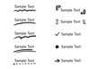 © Moco Tone studio - 手描き風 モノクロ 見出し装飾セット ベクター素材 / Hand Drawn Monochrome Decorative Elements Set Vector
