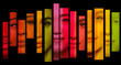 © master1305 - Colorful vertical face strips of diverse women on black background. Concept of beauty diversity, cosmetics branding, inclusion campaign, skincare ads, modern identity visuals.
