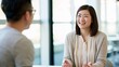 © TE - Engaging office conversations fostering professional interactions in a friendly environment